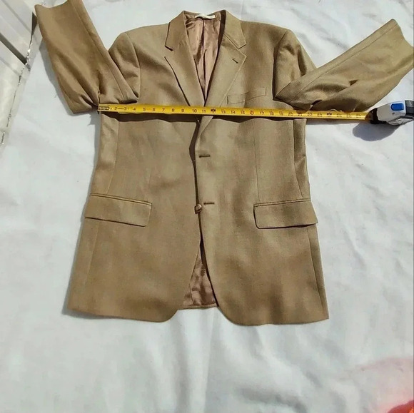 Joseph Abboud Mens Suit Jacket Lihht Brown 41R - Picture 5 of 9